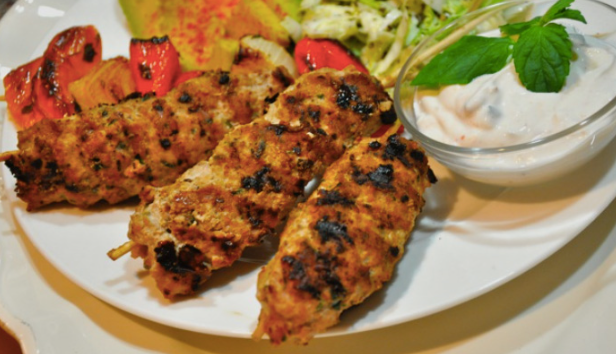 Turkey Kebabs on Skewers